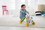 Fisher-Price Cebra parlanchina primeros pasos, andador correpasillos bebé +6 meses (Mattel GXC34)