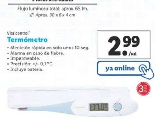 Termómetro digital, medición rápida, alarma en caso de fiebre, impermeable (A PARTIR DEL DÍA 27 DE JUNIO)