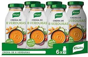 Knorr Crema 100% Natural de 8 Verduras 450ml - Pack de 6
