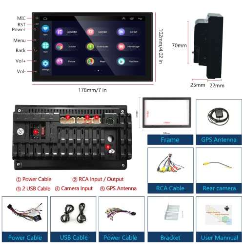 Radio con pantalla táctil para coche USB, Bluetooth, Mando + Cámara »  Chollometro
