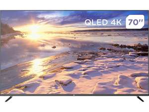 TV QLED 70" - OK OTV 70GQU-5023C, UHD 4K, Google TV, Bluetooth, Dolby Audio, Control por voz, Negro