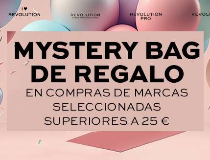 Mystery Bag "Makeup Revolution" valorada en 24€ por la compra de 25€ en la marca