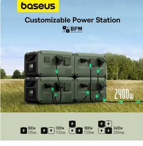 Baseus-estación de energía portátil Digital, pila de energía de 600W