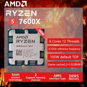 AMD Ryzen 5 R5 7600X 4,7 GHz 6-Core 12-Thread.