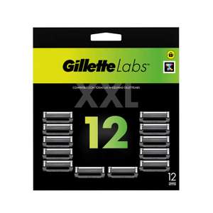 12x cuchillas GilletteLabs recambios para máquinas de afeitar
