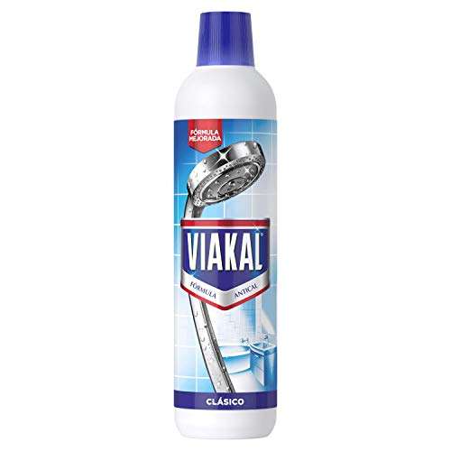 Viakal Clasico Gel Liquido Antical 750 ml, Eliminador De Cal Dificiles En El Baño y la Cocina, Evita la Reaparicion de Cal