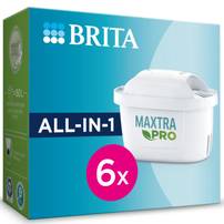 6X BRITA Filtro MAXTRA PRO All-in-1, Pack 6 unidades, Filtro de Agua Antical y PFAS, 150L por Cartucho, Menos Cal, Más Sabor. 4'34€/UD