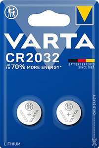  Un paquete (1) (2 pilas) Panasonic CR2032 pila botón de Litio 3V,  embalaje blíster : Salud y Hogar