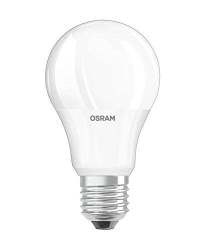 Juego de 4, Osram Lámpara LED, blanco cálido, E27, 8.5W