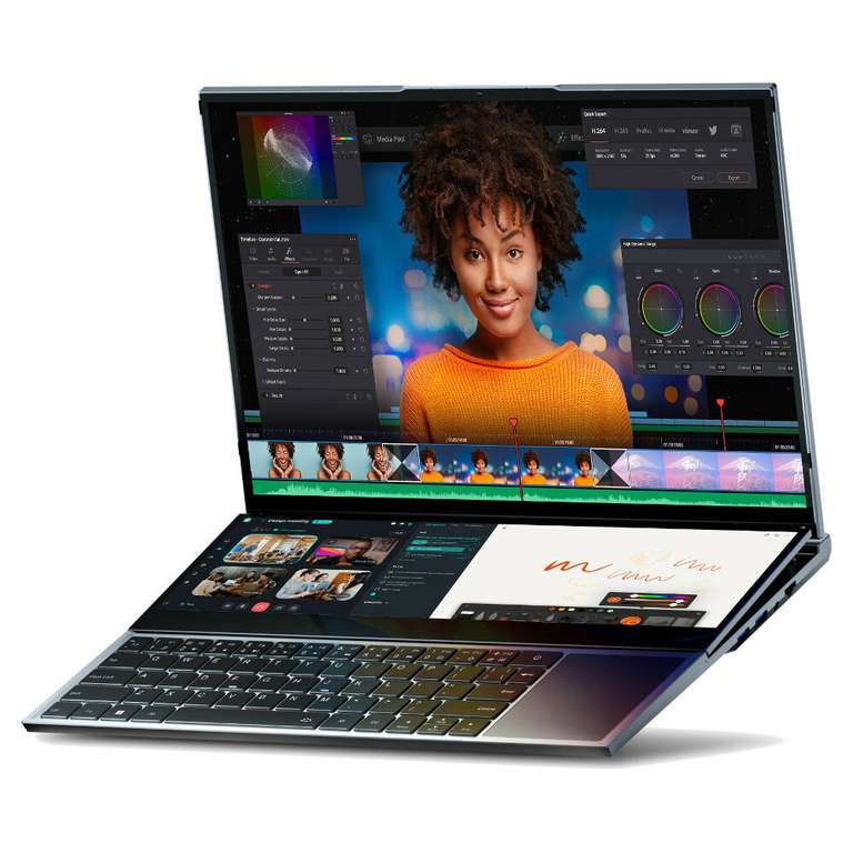 N-One NBook Fly Laptop 16 pulgadas + Pantalla táctil de 14" Intel I7 16GB RAM 1TB SSD