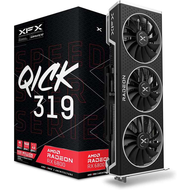 XFX Speedster QICK 319 AMD Radeon RX 6800 Core Gaming 16GB GDDR6 (Vendedor externo)