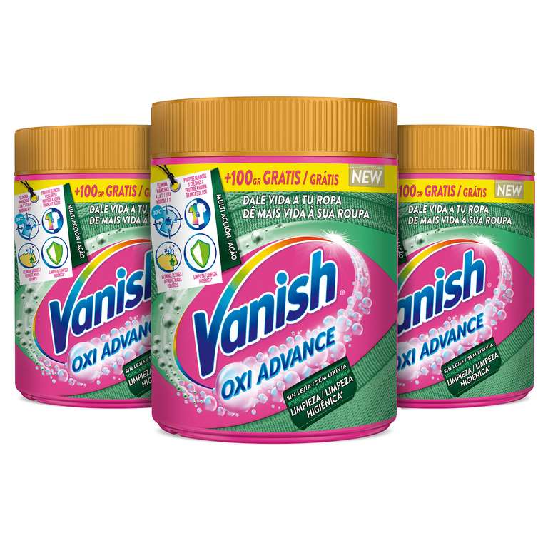 Vanish Oxi Advance Higiene - Quitamanchas - 1,5kg (3x500 gr)