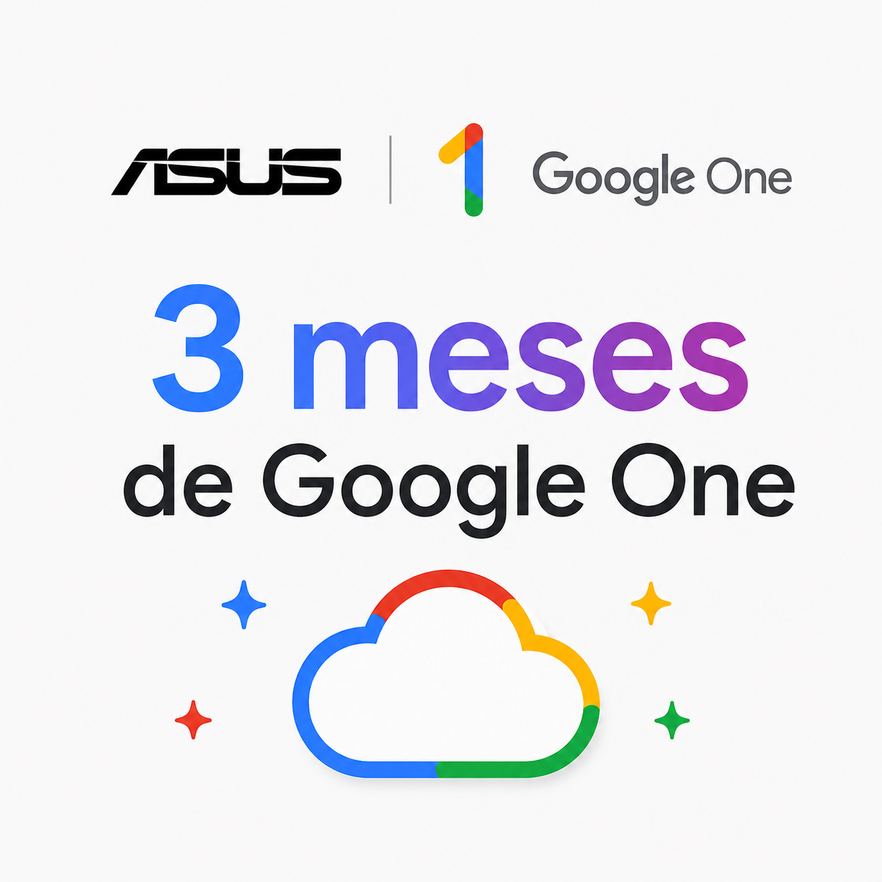 ASUS: 3 meses gratis de Google One AI Pro/Plus con productos seleccionados