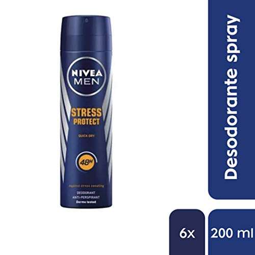NIVEA Men NIVEA Spray Stress Protect Men - 200 ml - 6 unidades