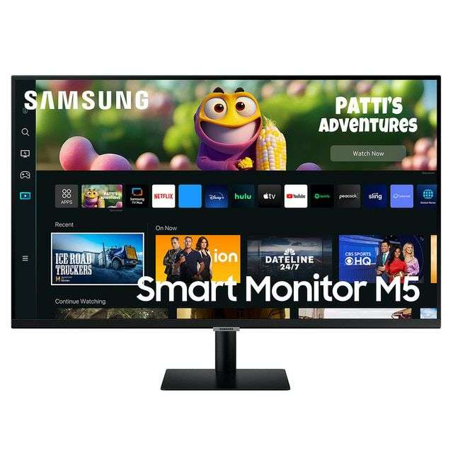 Monitor PC 68,5 cm (27") Samsung Smart Monitor M5, 60 Hz, con Smart TV Apps