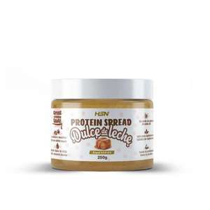Crema Hiperproteica de Dulce de Leche de HSN | Con Whey Protein (Proteína Concentrada de Leche) | Sin Aceite de Palma ni Azúcares Añadidos