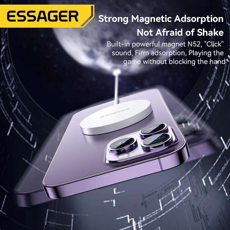 Cargador Qi2/Magsafe Essager - 15W PD (Blanco)