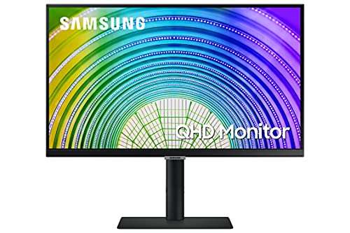 Samsung LS24A600UCUXEN - Monitor profesional de 24" QHD (2560 x 1440, IPS, 5ms, Flicker free, AMD FreeSync, 16:9)