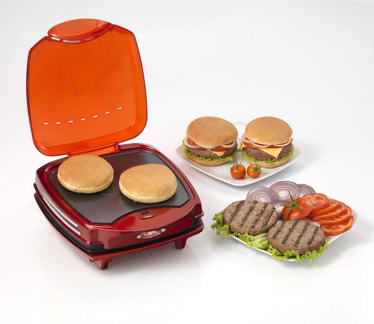 Ariete Hamburger Maker - Plancha y calentador de hamburguesas y panes