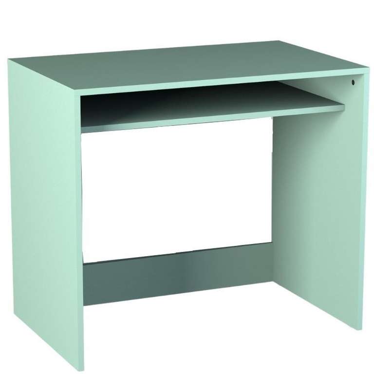 Mesa escritorio juvenil color verde pastel 1 estante infantil habitación