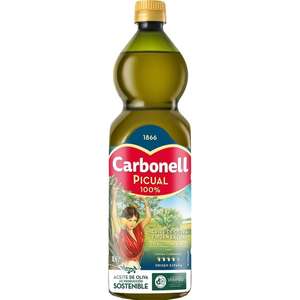 [DOBLE PROMO] 9 BOTELLAS 1L CARBONELL PICUAL Aceite de Oliva Virgen extra [7.21€/L] // Otra opción DESCRIPCIÓN 6.66€/L