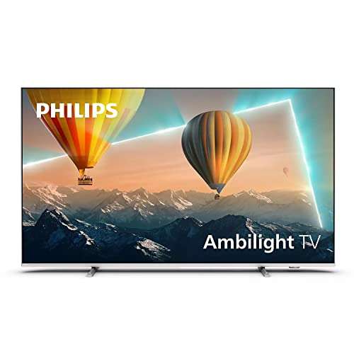 Philips 55PUS8057/12 TV LED Android TV UHD 55" 4K con Ambilight de 3 Lados, Pixel Precise Ultra HD, Dolby Vision, 2022