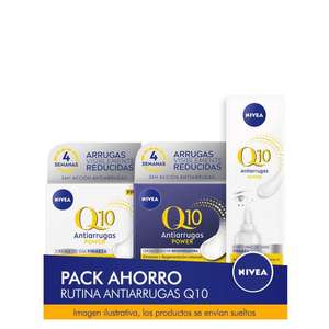 NIVEA Q10 ANTIARRUGAS POWER Pack ahorro cuidado facial - Contiene crema de día, crema de noche y contorno de ojos