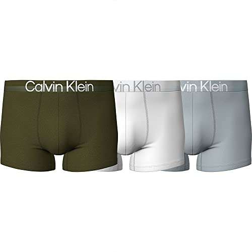 Calvin Klein Pack de 3 Bóxers para Hombre 3 Pk Trunk con Stretch. Sólo tallas XS y S.