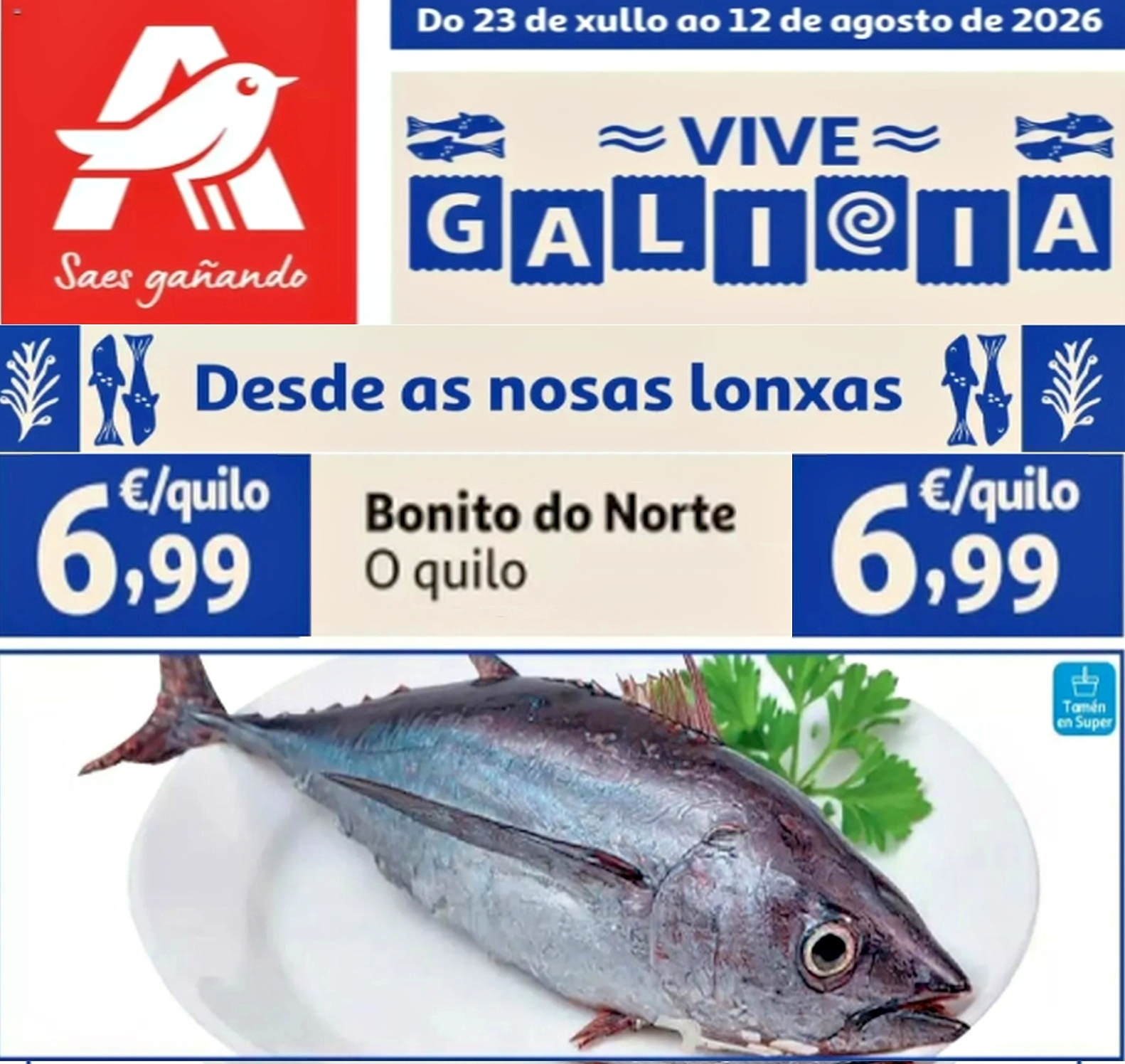 Bonito del Norte a 6,99€ el Kilo