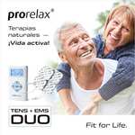 prorelax TENS/EMS Duo | Aparato de electroestimulación | 2 terapias con un solo aparato Terapia natural para el dolor crónico y musculación