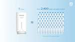 Philips Water AWP3754 X - Guard Filtro de agua potable para grifos, ultrafiltración, 1000 l, Color Blanco