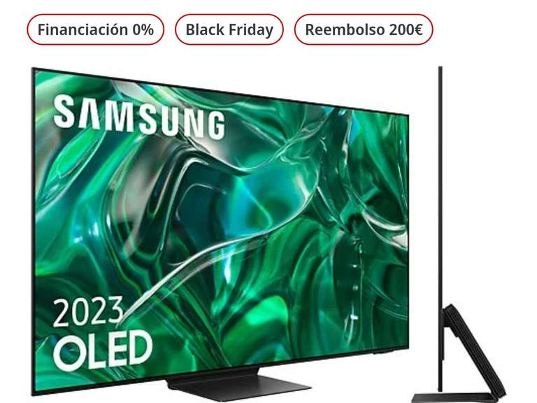 TV OLED 55" - Samsung TQ55S95CATXXC, OLED 4K, Neural Quantum Processor 4K, Smart TV, DVB-T2 (H.265), Titan Black