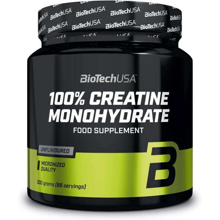 100% Creatina Monohidrato Biotech USA Sin sabor 300gr. Cupón 1r usuario a 14.02. Si añades 3 artículos más 15% desc extra.