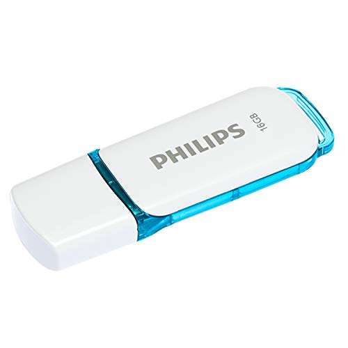 Philips Usb 2.0 Palillo De 16Gb, Nieve Edición, Blanco, Azul