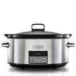 Crockpot Olla de Cocción Lenta Digital 7,5 L (Más de 10 Personas) | Con Recipiente Apto para el Horno | Apta Lavavajillas | Acero Inoxidable