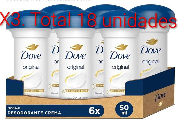 Imagen de X3. TOTAL 18 Unidades. Dove Advanc