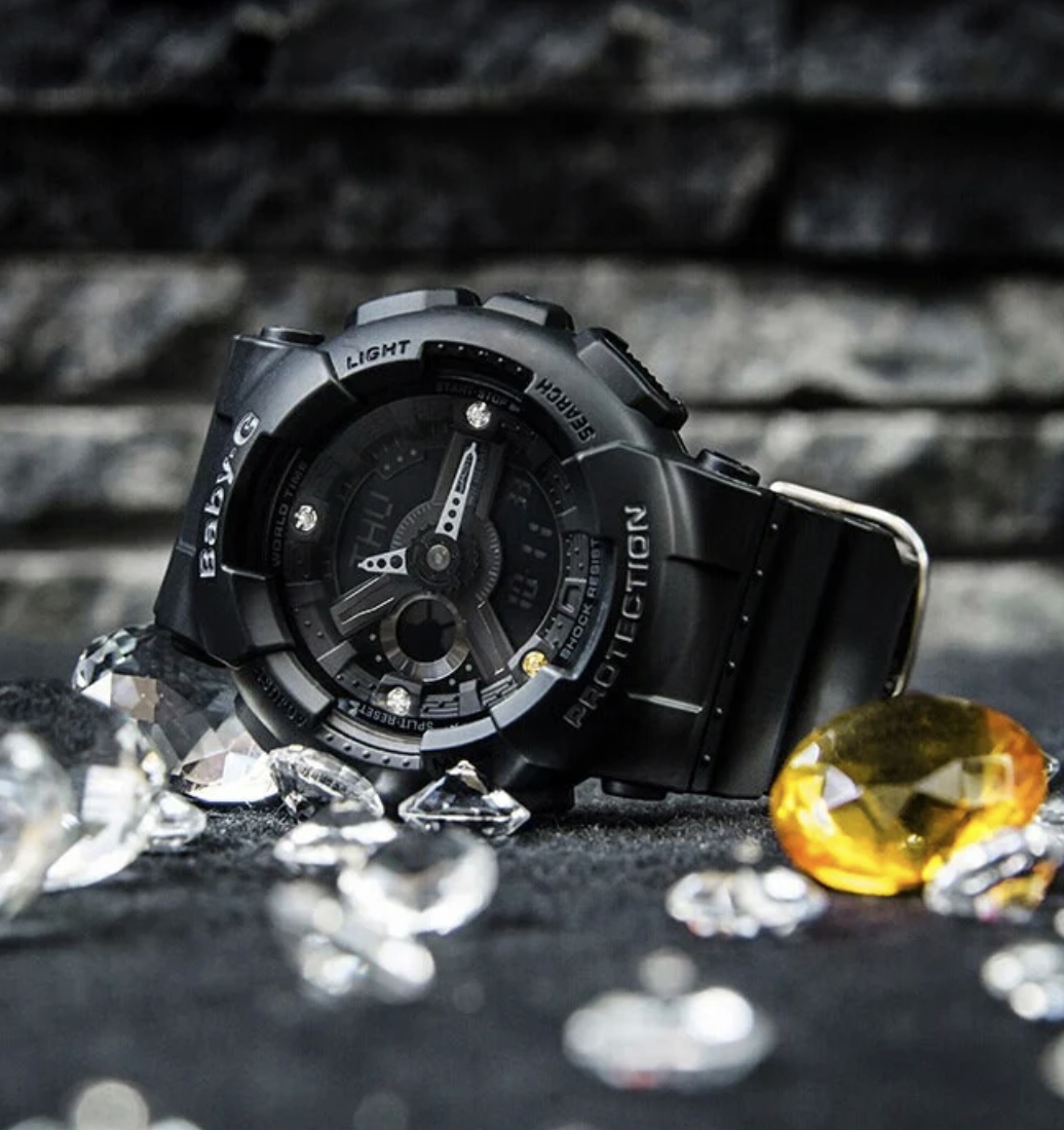 Reloj CASIO G-Shock Baby G Ed. Limitada 35th Anniversary con 4 diamantes BA-135DD-1AER | Caja 43,4mm | 10ATM/100m