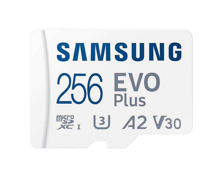 EVO Plus Tarjeta microSD 256 GB por 22,99 € // 128 GB por 12,99 € // 512GB 49.9€