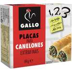 GALLO Placas Para Canelones Extrafinas PRECOCIDAS - Listas para hornear - RÁPIDO Y FÁCIL DE PREPARAR