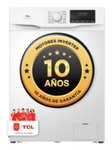 Lavadora TCL FF1214WA0ES, 12 kg, Carga Frontal, 1400 rpm, Clase A - Blanco