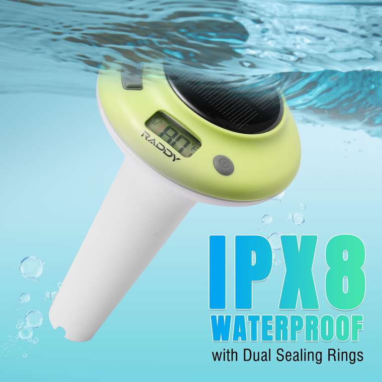 Termómetro Flotante Inalámbrico Para Piscinas Y Spas - Pantalla Digital 2-3.9" Y Rango Hasta 69°C, Ideal Para Acuarios Y Estanques