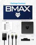 BMAX Mini Pc 6GB+64GB eMMC, W10 Pro, Celeron N3350, 2.4G+5G Dual Band WiFi,HDMI+VGA Doppio Display, Reproducción 4K