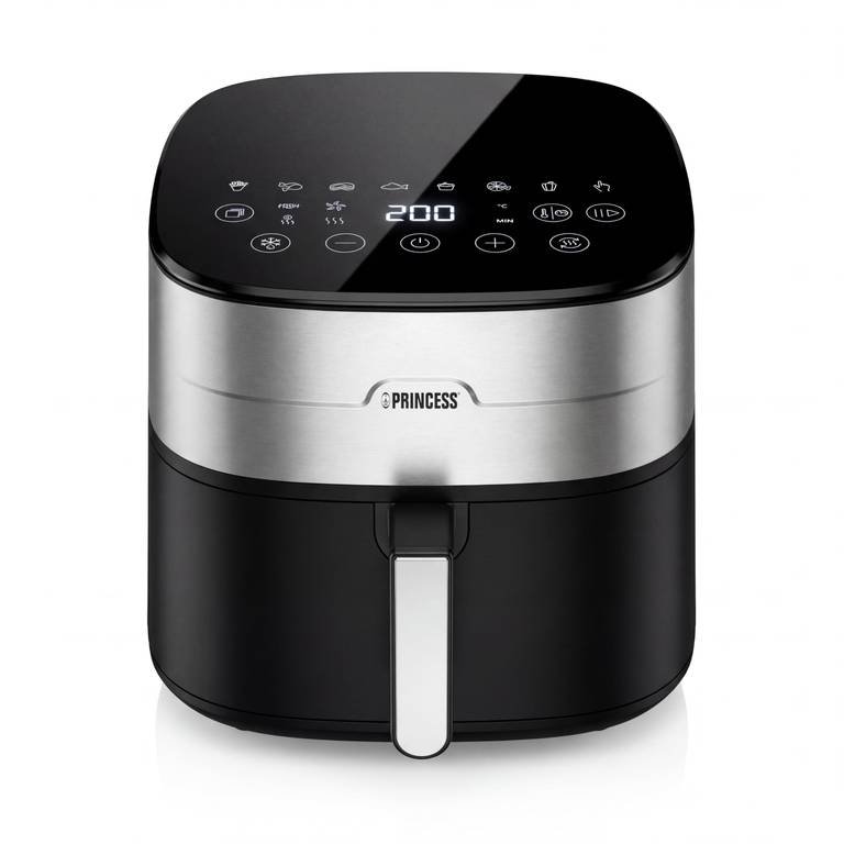Princess Dual Heat Airfryer 8L XXL, Freidora de aire con Doble Elemento Calefactor para Cocción más