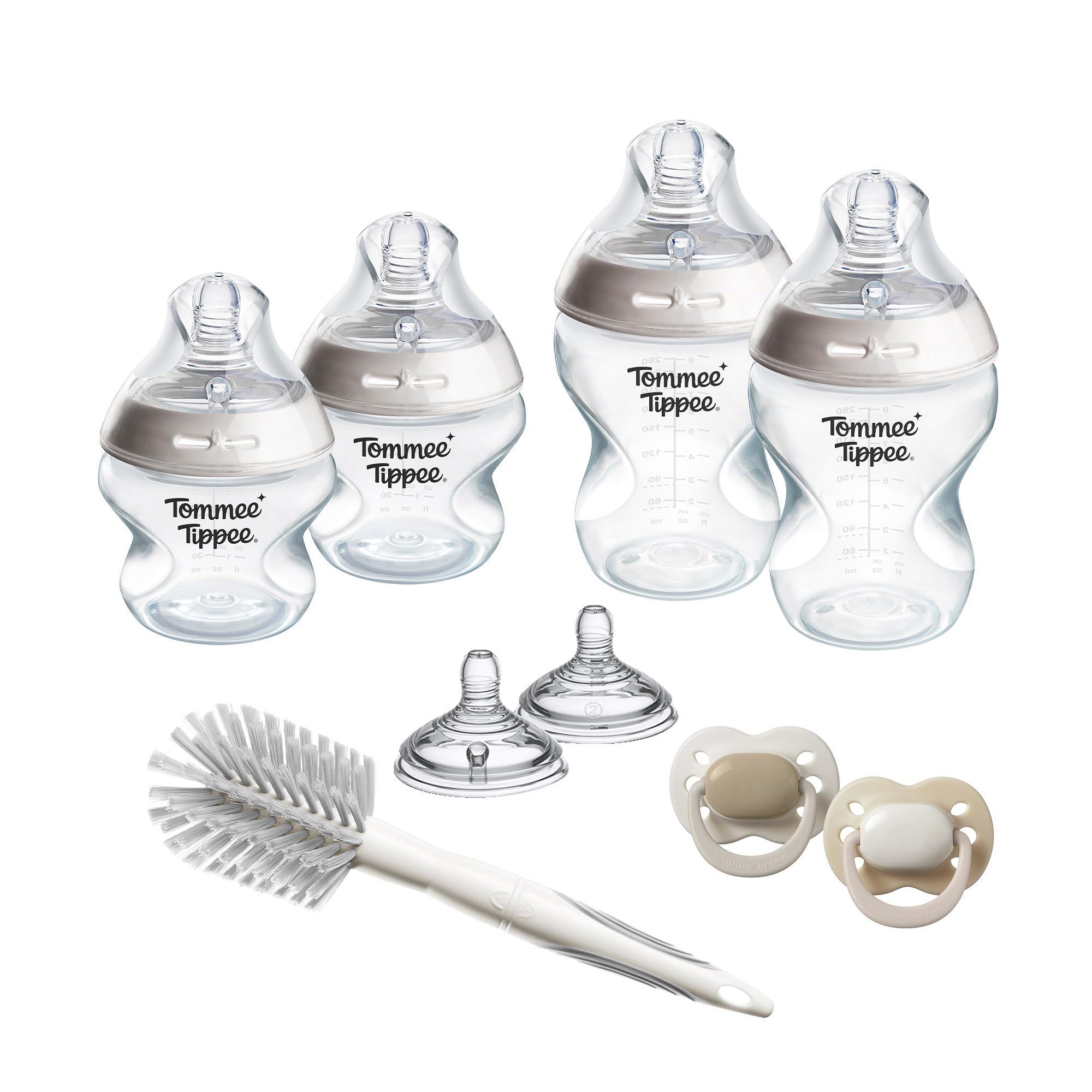 Set de inicio Natural Start para recién nacidos, biberones anticólicos de 150 ml y 260 ml con tetina de flujo lento y Extralento
