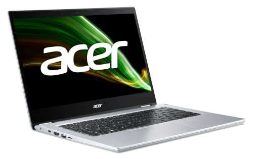 Acer Spin 1 SP114-31N - Portátil convertible 14" Full HD LED (Intel Celeron N5100,4GB RAM,128GB SSD, Windows 11 S )Plata - QWERTY Español