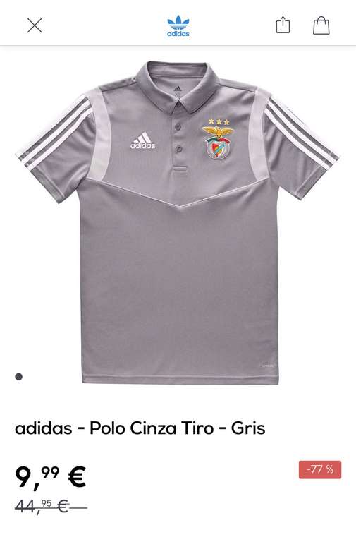 Polo gris Benfica
