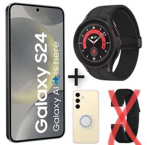 Samsung Galaxy S24 128Gb + Galaxy Watch5 Pro + Funda S24 Clear Gadget Case.