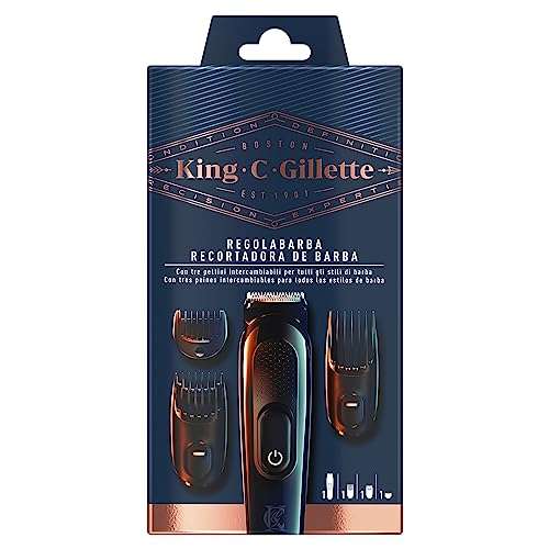 King C. Gillette Kit De Recortadora De Barba Inalámbrica (CON AMAZON PRIME)
