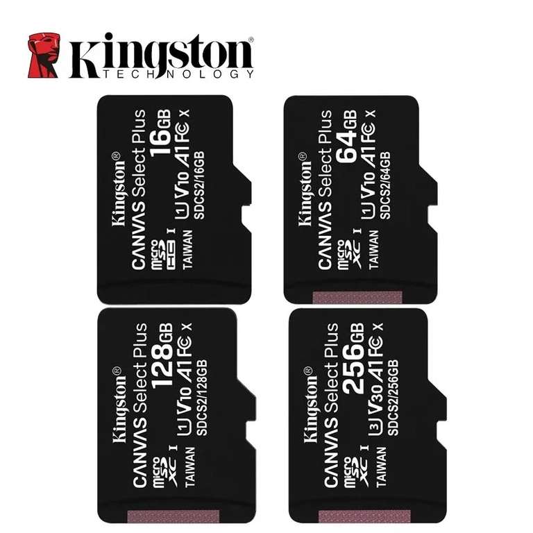Tarjeta de memoria Kingston 128GB 32GB SDCS2 TF 64GB 256GB SDCS2 Tarjeta Micro SD 100 MB/S