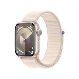 Apple Watch Series 9 [GPS] Smartwatch con Caja de Aluminio en Blanco Estrella de 41 mm y Correa Loop Deportiva Blanco Estrella